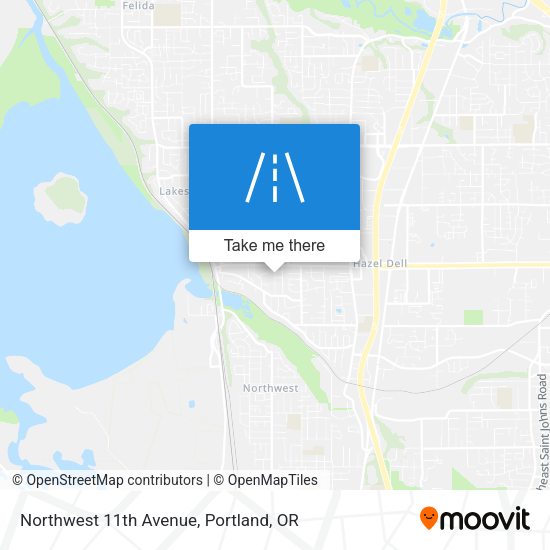 Northwest 11th Avenue map