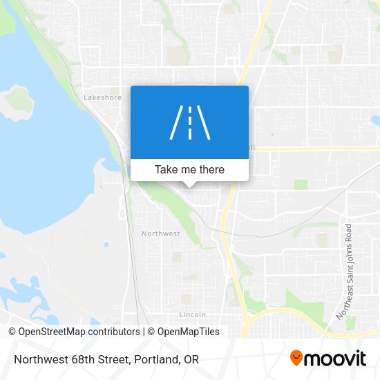 Northwest 68th Street map