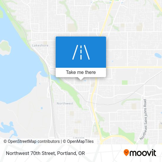 Northwest 70th Street map