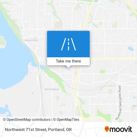 Northwest 71st Street map