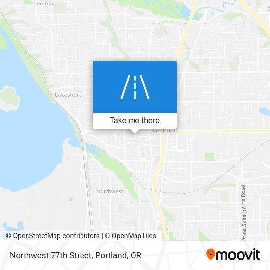 Northwest 77th Street map