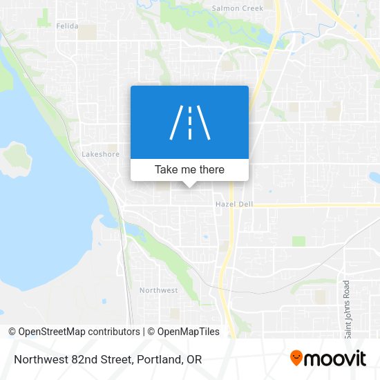 Northwest 82nd Street map