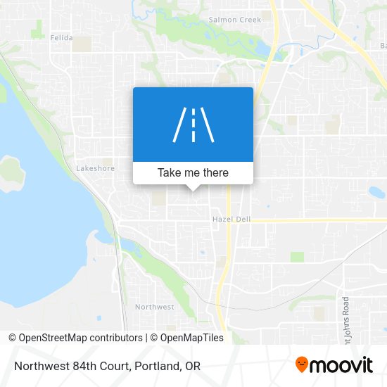 Northwest 84th Court map