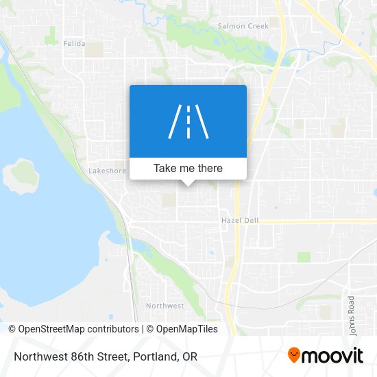 Northwest 86th Street map