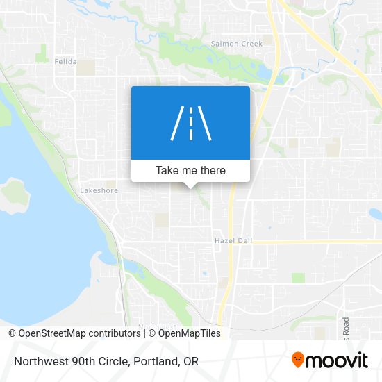 Northwest 90th Circle map