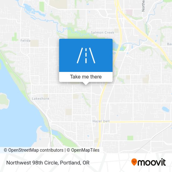 Northwest 98th Circle map