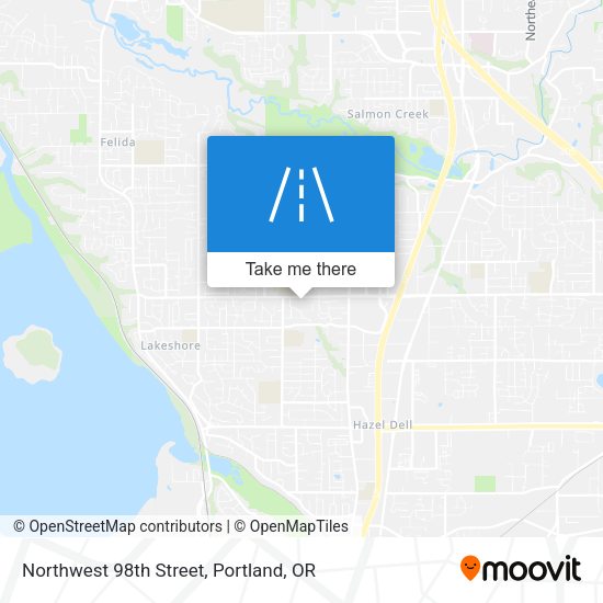 Northwest 98th Street map