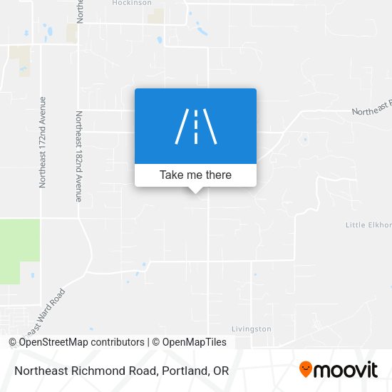 Northeast Richmond Road map
