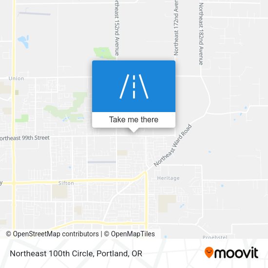 Northeast 100th Circle map