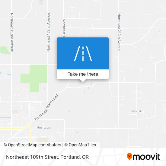 Northeast 109th Street map