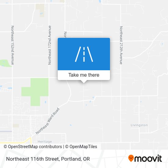 Northeast 116th Street map