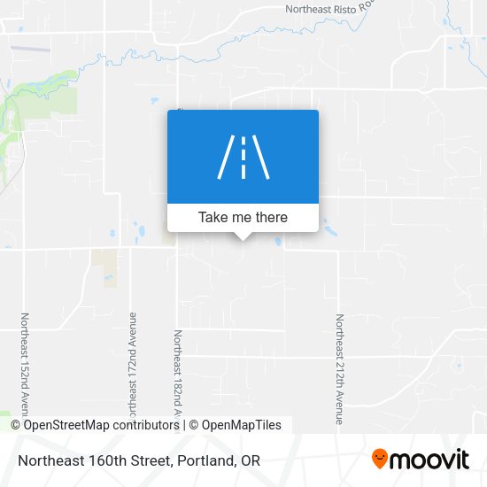 Northeast 160th Street map
