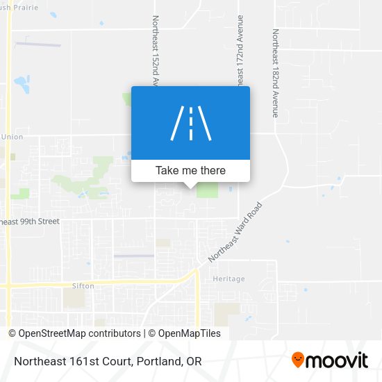 Northeast 161st Court map