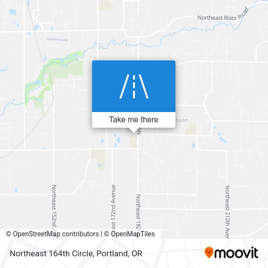 Northeast 164th Circle map