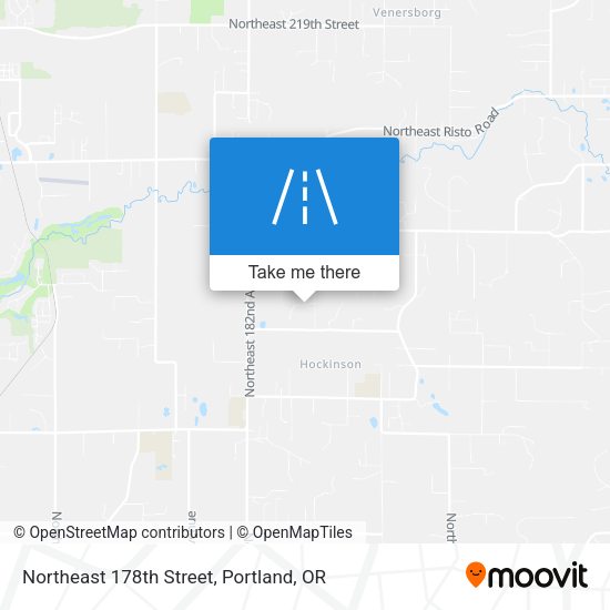 Northeast 178th Street map