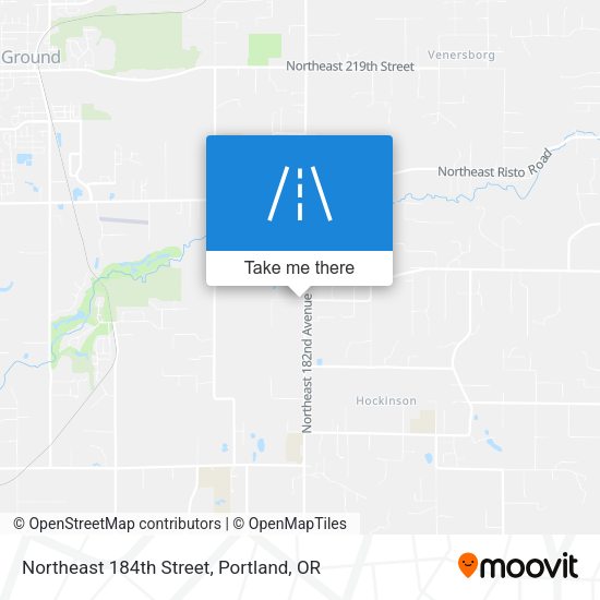 Northeast 184th Street map