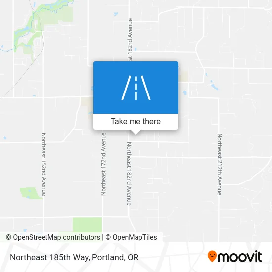 Northeast 185th Way map