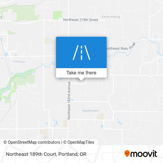 Northeast 189th Court map