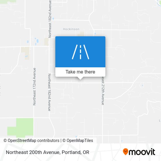 Northeast 200th Avenue map