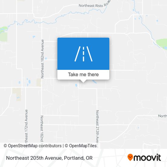 Northeast 205th Avenue map