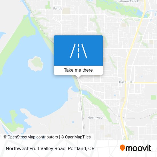 Mapa de Northwest Fruit Valley Road