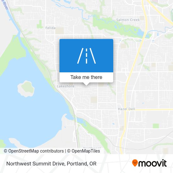 Northwest Summit Drive map