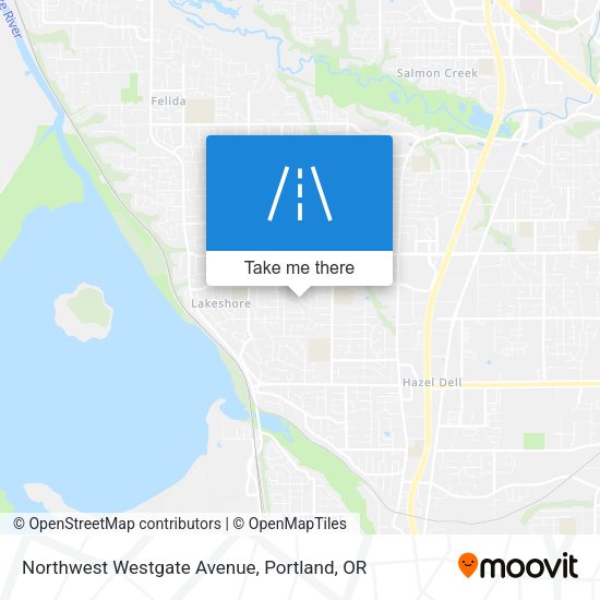 Mapa de Northwest Westgate Avenue