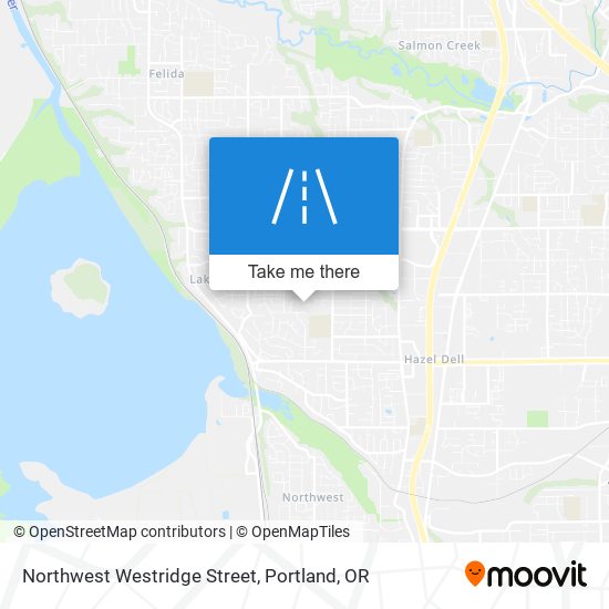 Northwest Westridge Street map