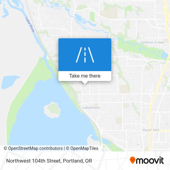 Northwest 104th Street map