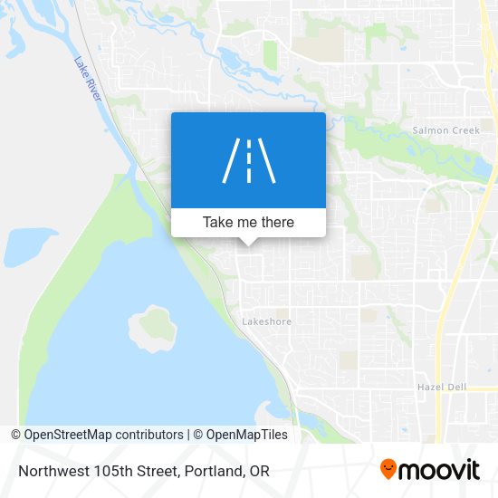Northwest 105th Street map