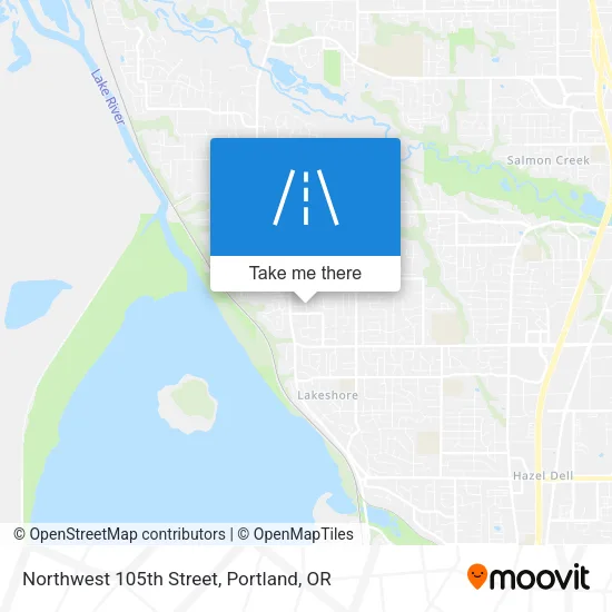Northwest 105th Street map