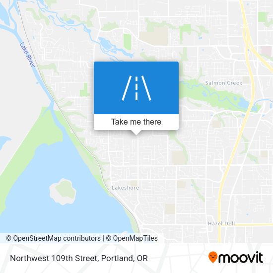Northwest 109th Street map