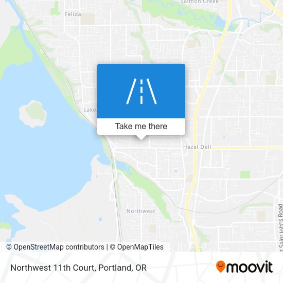 Northwest 11th Court map