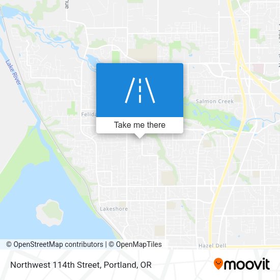 Northwest 114th Street map