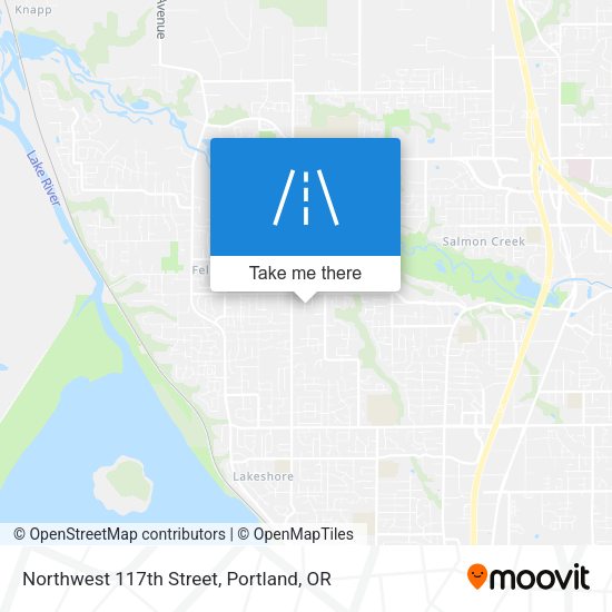 Northwest 117th Street map
