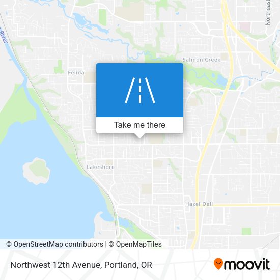 Northwest 12th Avenue map