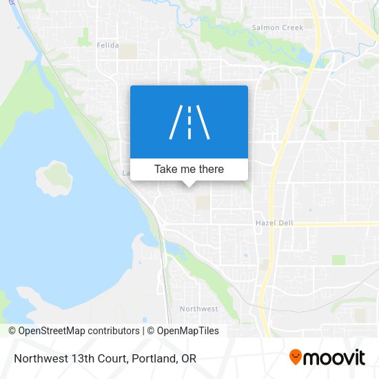 Northwest 13th Court map