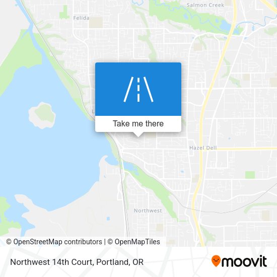 Northwest 14th Court map