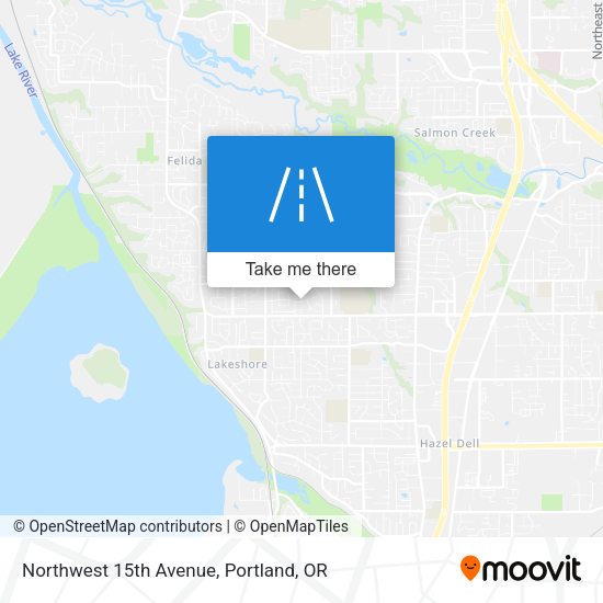Northwest 15th Avenue map