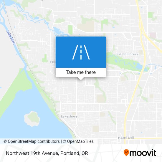 Northwest 19th Avenue map