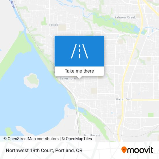 Northwest 19th Court map