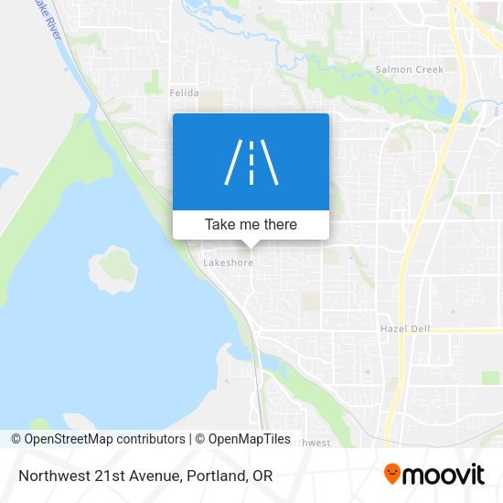 Mapa de Northwest 21st Avenue