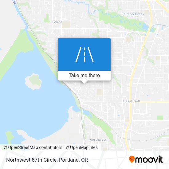 Northwest 87th Circle map