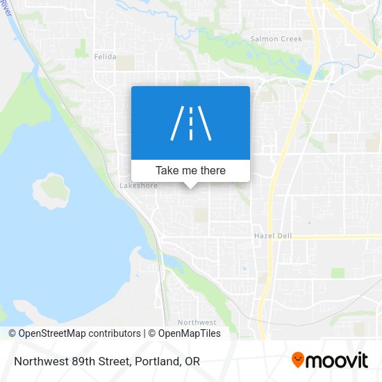 Northwest 89th Street map