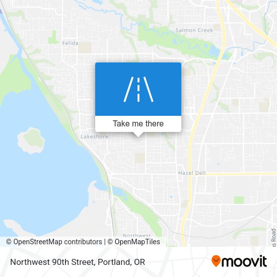 Northwest 90th Street map