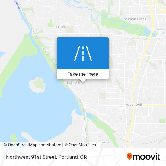 Northwest 91st Street map