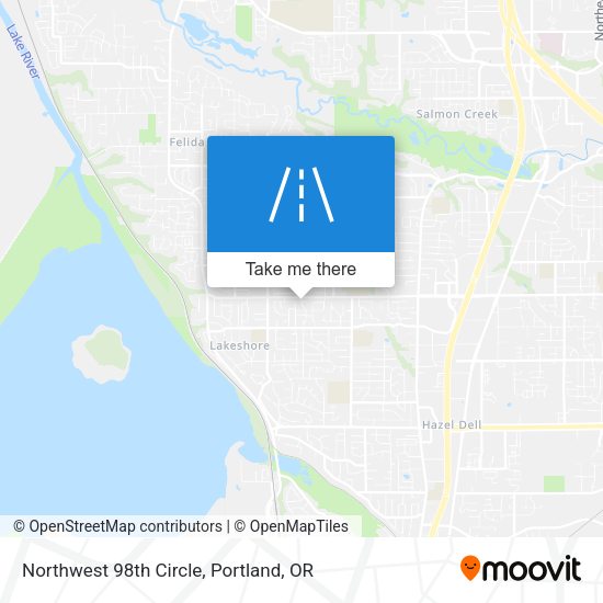 Northwest 98th Circle map