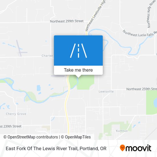 East Fork Of The Lewis River Trail map