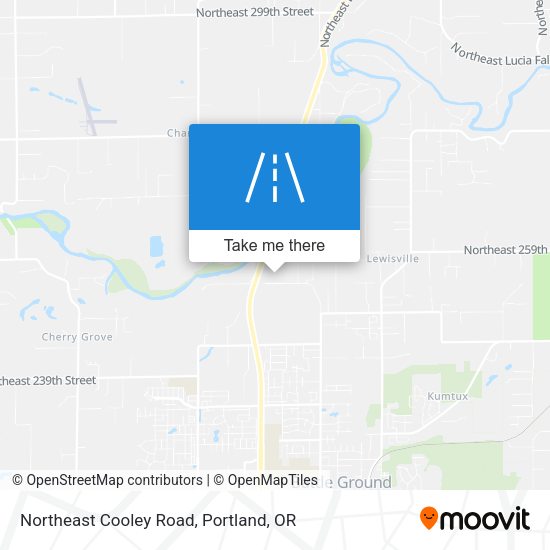 Northeast Cooley Road map