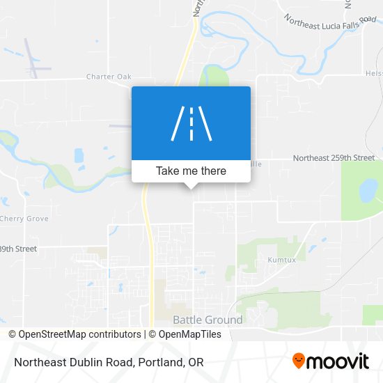 Northeast Dublin Road map
